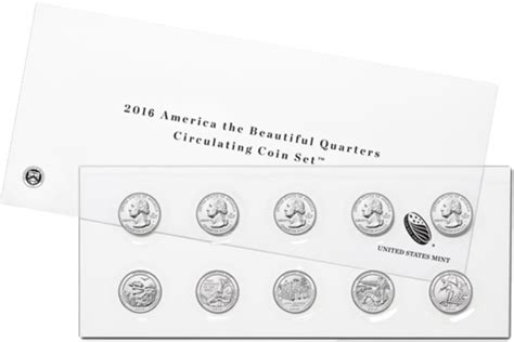 2016 America The Beautiful Quarters Circulating Coin Set Available