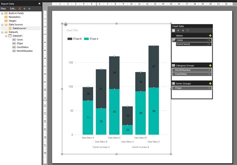 Reporting Services Ssrs D Horizontal Stacked Bar Chart Offset And Images