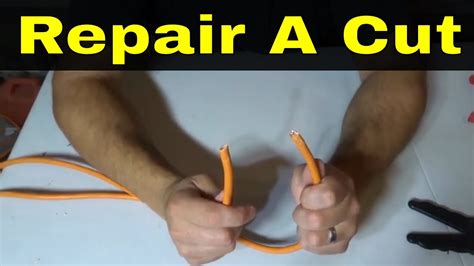 How To Repair A Cut Extension Cord Easy Tutorial Youtube