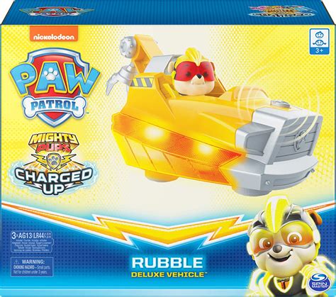 Paw Patrol Mighty Pups Charged Up Rocky Deluxe Vehicl
