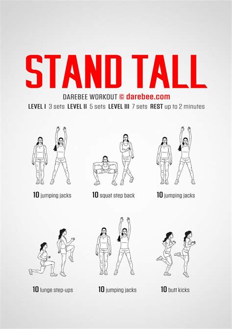 Stand Tall Workout Standing Workout How To Grow Taller Bodyweight