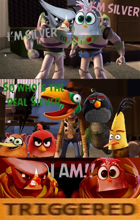 Angry Birds Whos The Real Silver By Zackattack04 On Deviantart