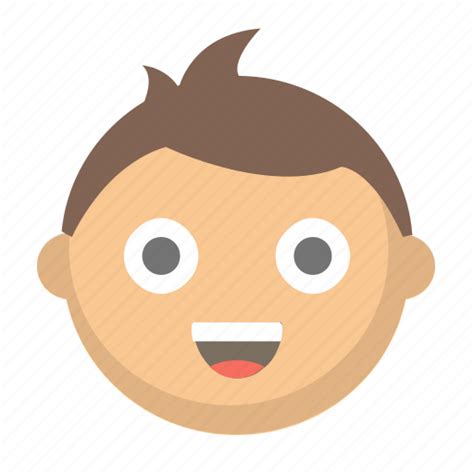 Boy Child Emoji Face Happy Kid Young Icon Download On Iconfinder