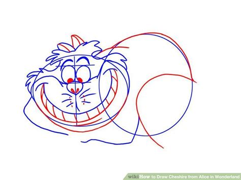 How To Draw Cheshire From Alice In Wonderland 7 Steps Cheshire Cat