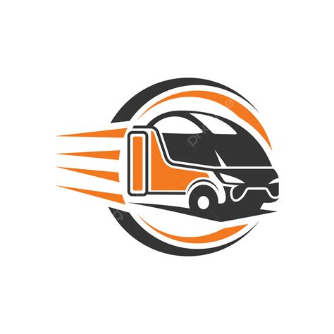 Van Cargo Truck Logistic Express Logo Icon Vector Template Fast