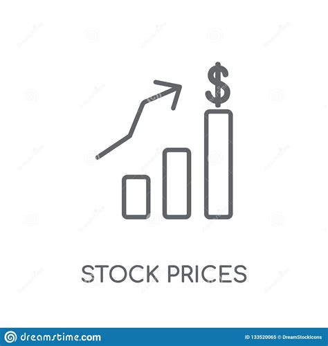 Stock Prices Linear Icon Modern Outline Stock Prices Logo Conce Stock