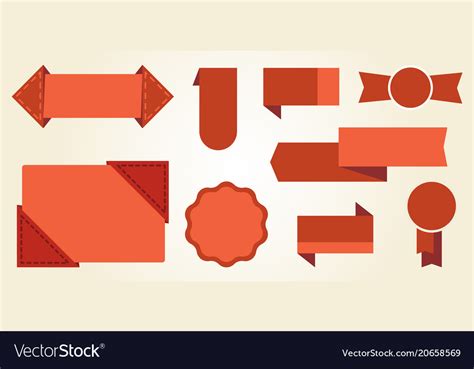 Red Signs And Badges Icon Royalty Free Vector Image