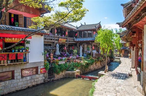 Scenic View Of The Old Town Of Lijiang In Yunnan China Editorial