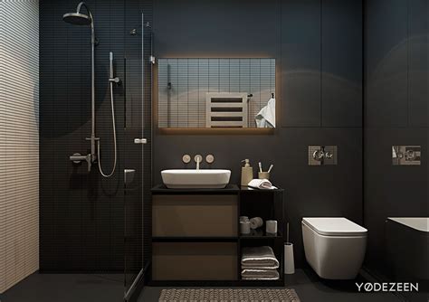 Matte Black Bathroom Interior Design Busheyfestival