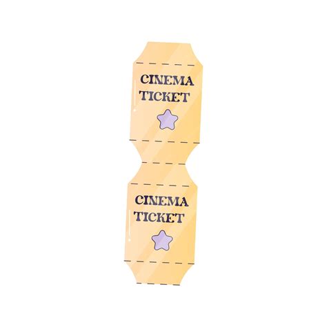 Premium Vector | Golden ticket to the cinema for the movie vector