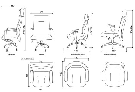 18 Office Chair Cad Block