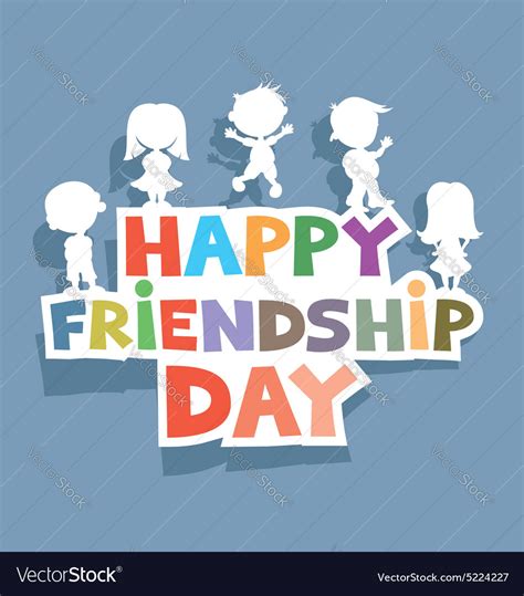Happy Friendship Day Royalty Free Vector Image