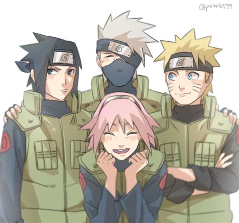 Fanart Naruto Sakura Sasuke Kakashi