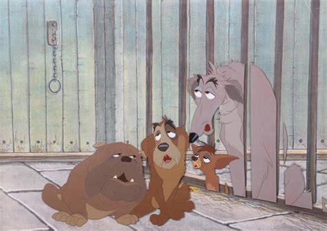 At Auction Lady And The Tramp Production Cel Depicting The Pound Dogs