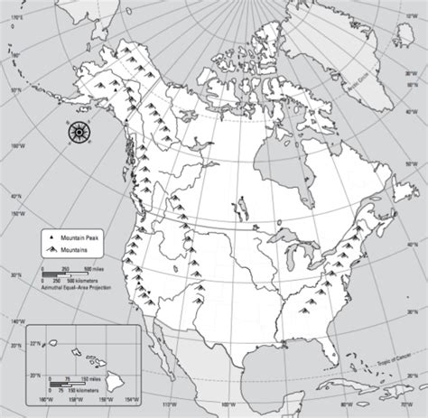Us And Canada Physical Map Quiz Diagram Quizlet