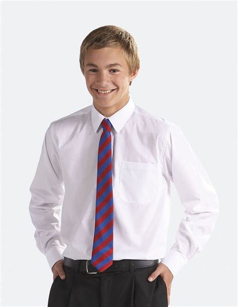Long Sleeve School Shirt Redhill School Unifom Shirt White Or Blue