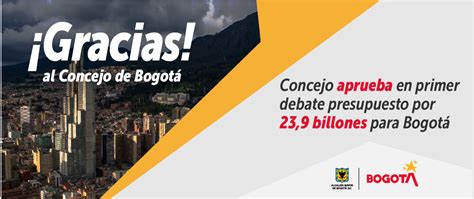 Concejo aprueba en primer debate proyecto de presupuesto para Bogotá
