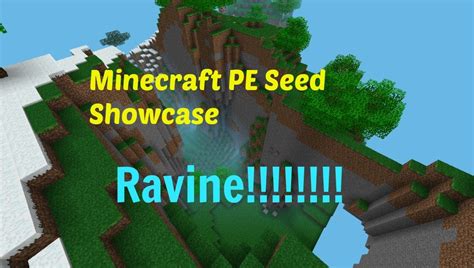 Minecraft Pe Seed Showcase Huge Ravine Youtube