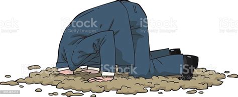 Head In The Sand Stock Illustration Download Image Now