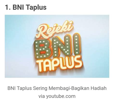 Bu tus dan anaknya aminah bag. Jenis Tabungan BNI Terbaru yang Harus di Ketahui