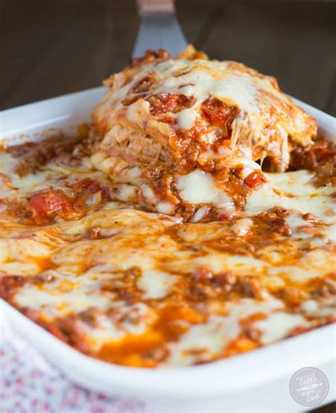 Spicy Meaty Lasagna Table For Two