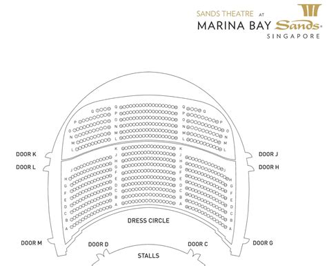 Sands Theatres Seating Plan Location And Events Marina Bay Singapore