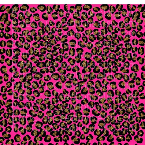 Glitter Leopard Print Backgrounds Pink Red Yellow White Etsy
