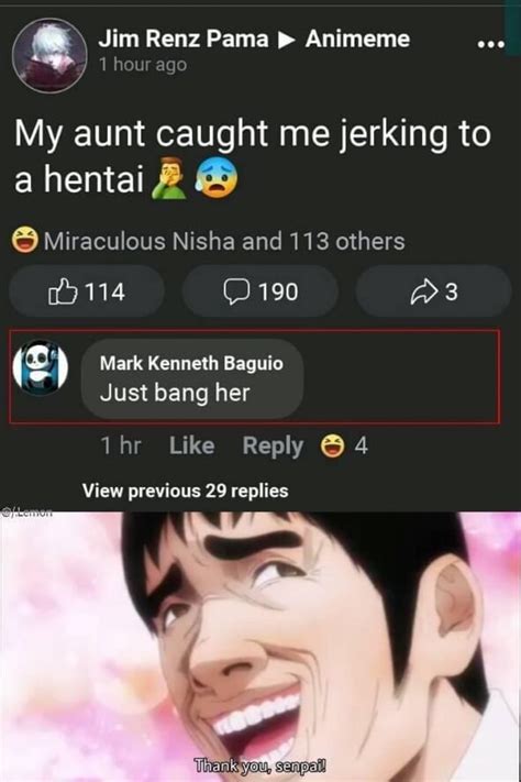 Jim Renz Pama Animeme 1 Hour Ago My Aunt Caught Me Jerking To A Hentai And Miraculous Nisha And