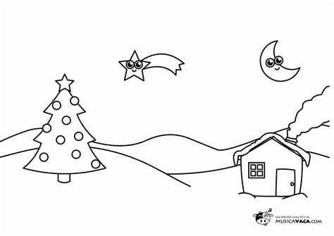Música Vaca: Canciones infantiles: Dibujos de Navidad para colorear