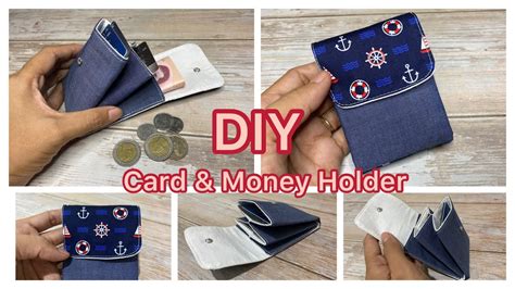 Diy Easy Card And Money Holder Card Wallet Easy Tutorial วิธีทำ