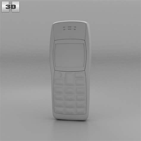 Nokia 1100 White 3d 모델 전자 기기 On Hum3d