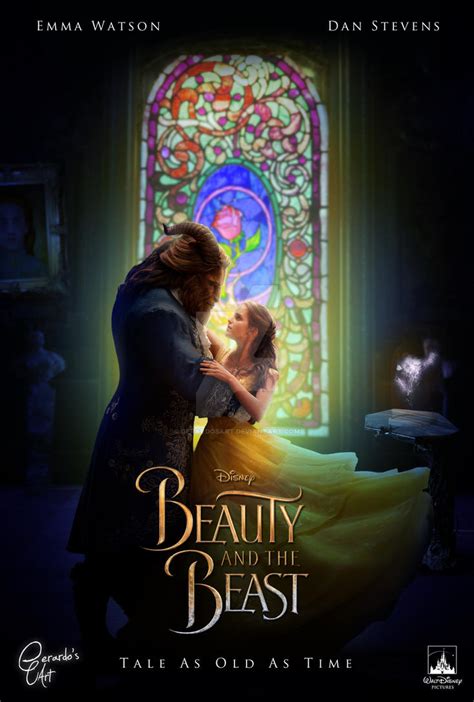 Beauty And The Beast Tale As Old As Time Poster By Gerardosart On