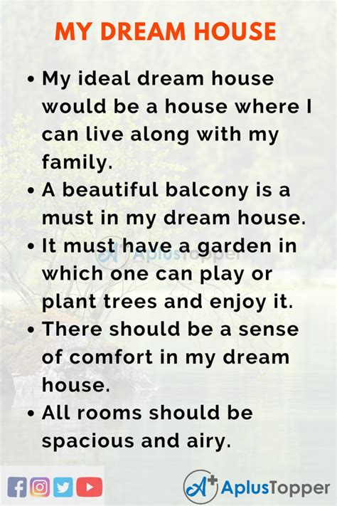My Dream House Essay Essay On My Dream House For Students And