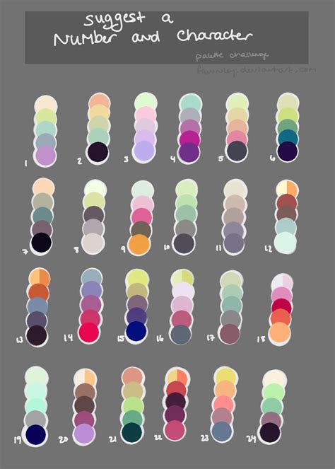 Color Palette Challenge By Fawnley On Deviantart