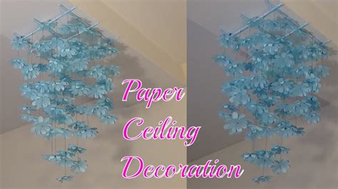Paper Ceiling Decoration Tutorial Handmade Decoration Hanging
