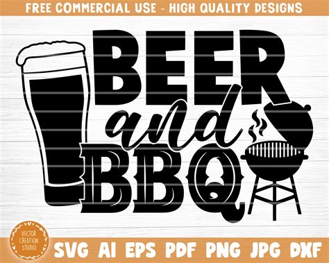 Beer And Barbecue Svg File Vector Printable Clipart Funny Etsy My Xxx