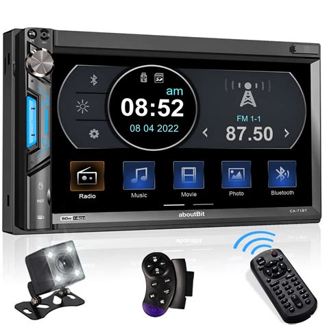 Buy Aboutbit Bluetooth Double Din Car Stereo Inch Hd Touchscreen Mp Player Car Audio