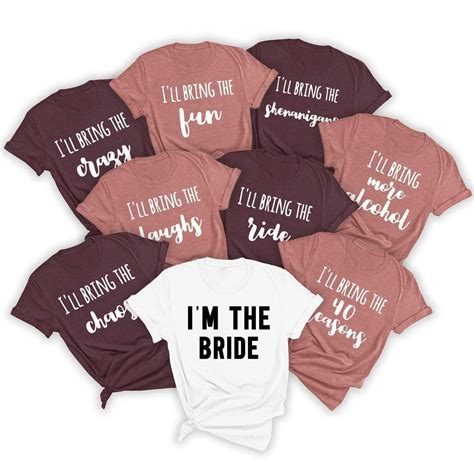 Fastdeliverytees Bachelorette Party Favors T Shirt Bridesmaid Gifts