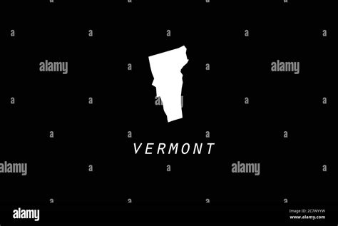Vermont Map Outline Vector Illustration Stock Vector Image And Art Alamy