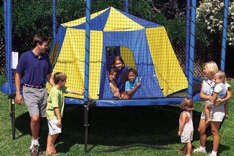 How to convince your parents to get you a trampoline: Extra Fun: Trampoline Tent And Cover For Sale | GetTrampoline.com