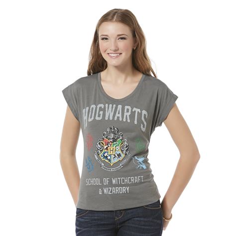Warner Brothers Harry Potter Juniors Graphic T Shirt Hogwarts