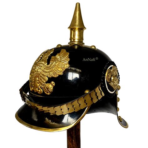 Buy Ww Iand Wwii German Prussian Pickelhaube Helmet Brass Accents
