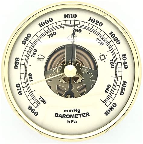 Numerous measurements of air pressure are used within surface weather analysis to help find surface troughs, high pressure systems and frontal. Let's Make Time - Barometer Ivory 90mm