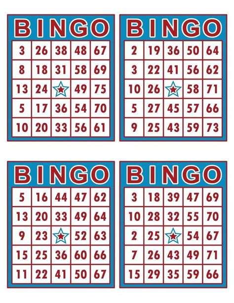 Our kids bingo cards can be used in a wide range of creative ways. Bingo Cards 1000 cards 4 per page immediate pdf download ...