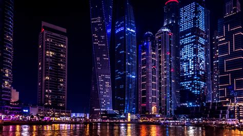 Dubai City At Night Hd Mister Wallpapers