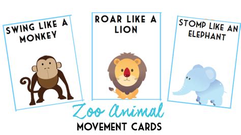 These Zoo Animal Movement Cards Can Be Added To Any Collection Of Fun