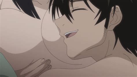 Rule 34 1male Animated Bed Black Hair Breast Pillow Breasts Happy