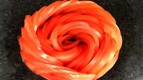Josephines Recipes How To Make Tomato Rose Flower Vegetable Carving