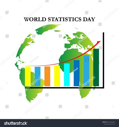 Vector Illustration World Statistics Day Suitable Stock Vector Royalty