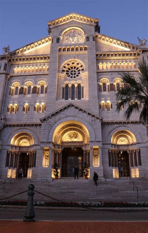 Cathedral Of Our Lady Immaculate Conception Monaco Editorial Stock